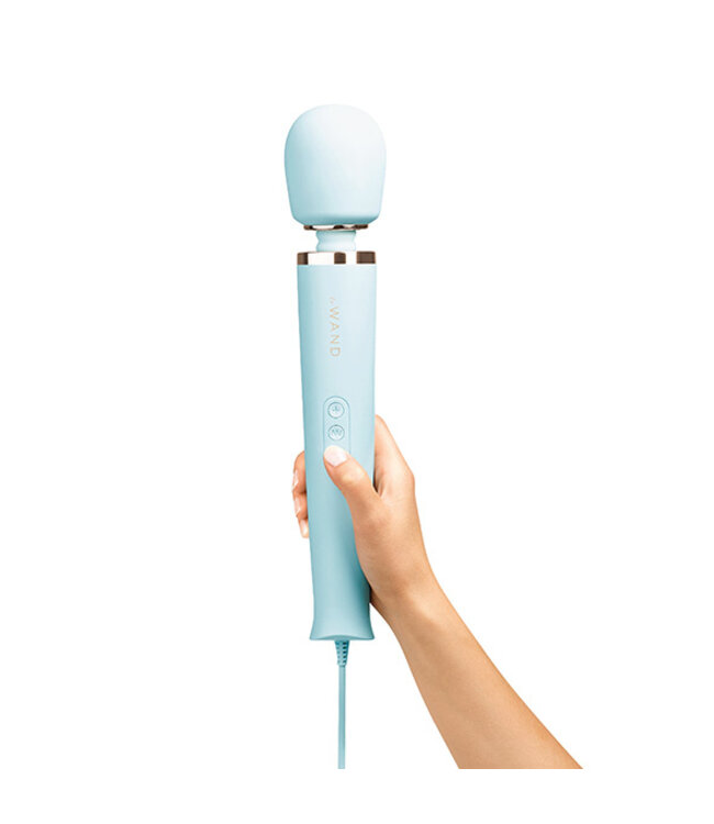 Le Wand - Krachtige Plug-In Vibrerende Massager Blauw