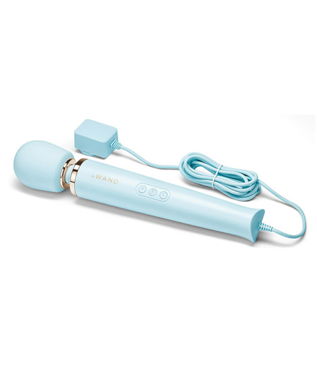 Le Wand - Krachtige Plug-In Vibrerende Massager Blauw