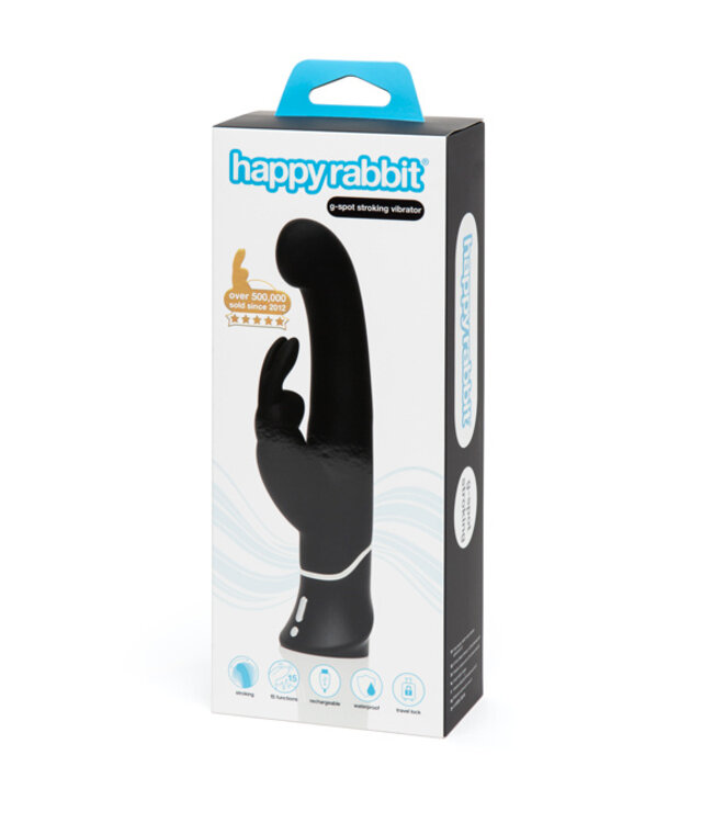 Happy Rabbit - G-Spot Stroker Rabbit Vibrator Zwart