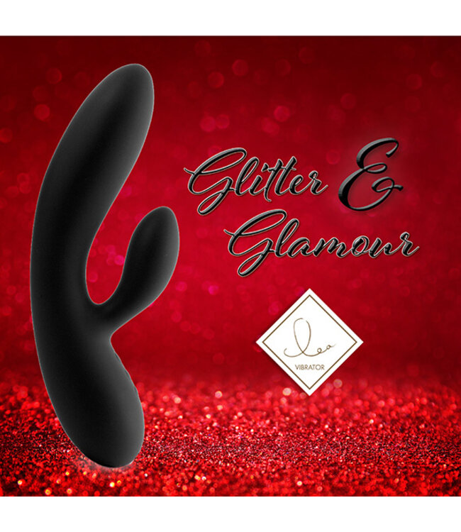 FeelzToys - Lea Rabbit Vibrator Zwart (Glitter)