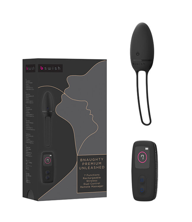B Swish - bnaughty Premium Unleashed Vibrerend Ei Zwart