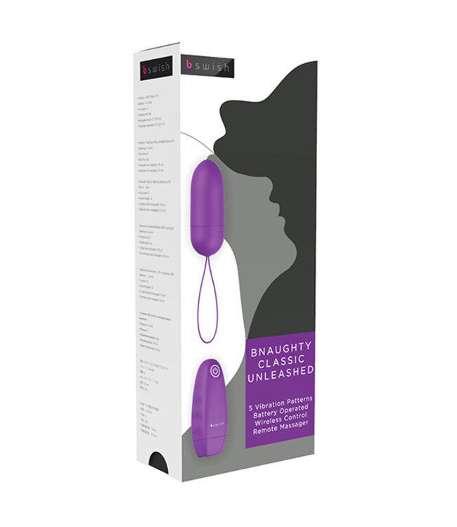 B Swish - bnaughty Classic Unleashed Vibrerende Bullet Paars