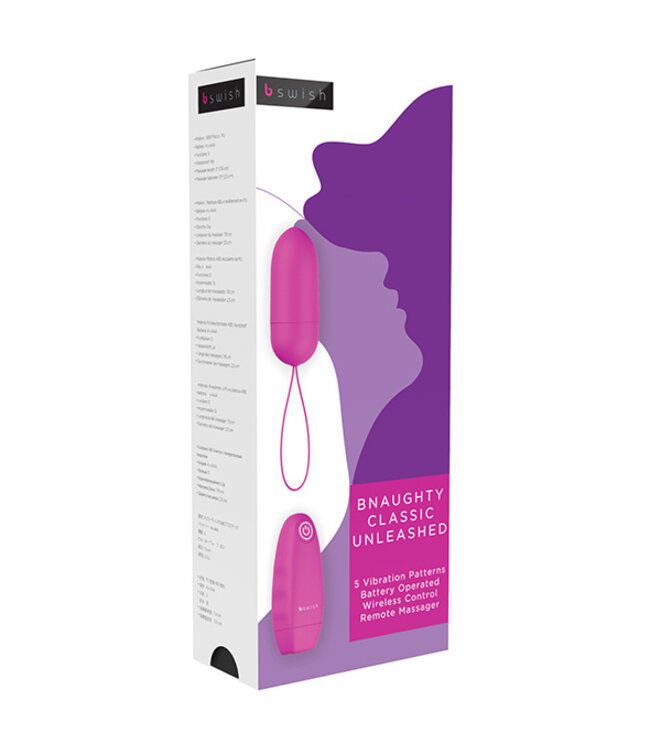 B Swish - bnaughty Classic Unleashed Vibrerende Bullet Roze