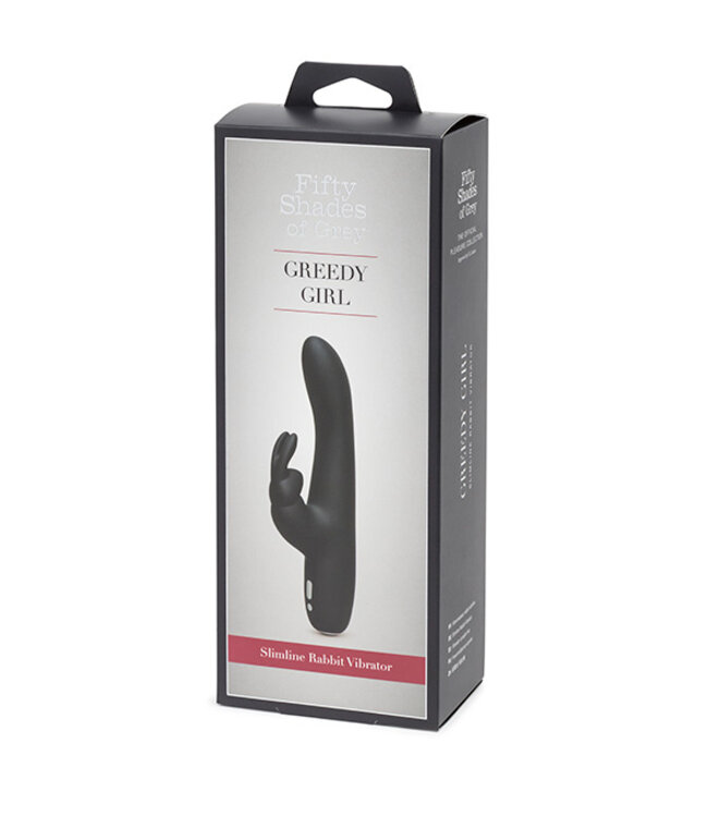 Fifty Shades of Grey - Greedy Girl Oplaadbare Slimline Rabbit Vibrator