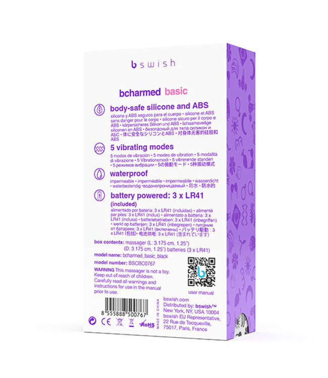 B Swish - bcharmed Basic Penisring Zwart