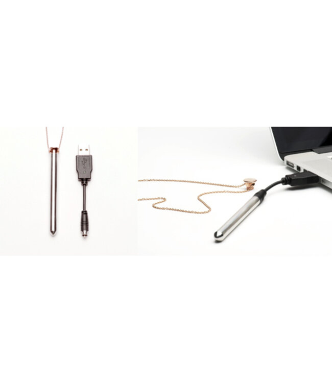 Crave - Vesper Vibrator Ketting Rose Goud