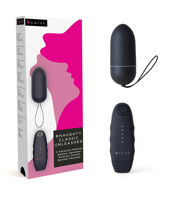 B Swish - bnaughty Classic Unleashed Vibrerende Bullet Zwart