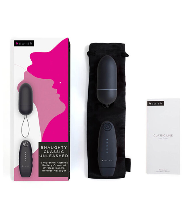 B Swish - bnaughty Classic Unleashed Vibrerende Bullet Zwart