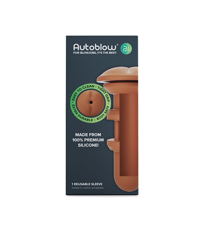 Autoblow - A.I. Siliconen Anus Sleeve Bruin