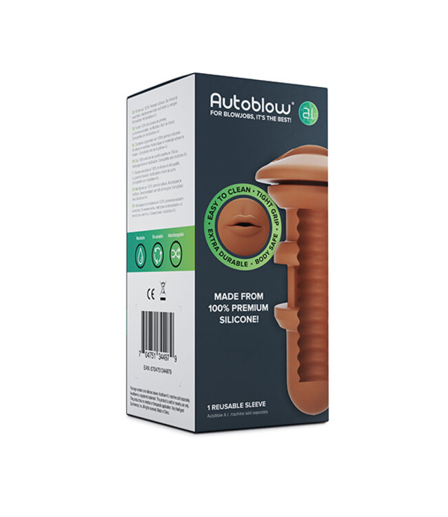 Autoblow - A.I. Silicone Mouth Sleeve Bruin