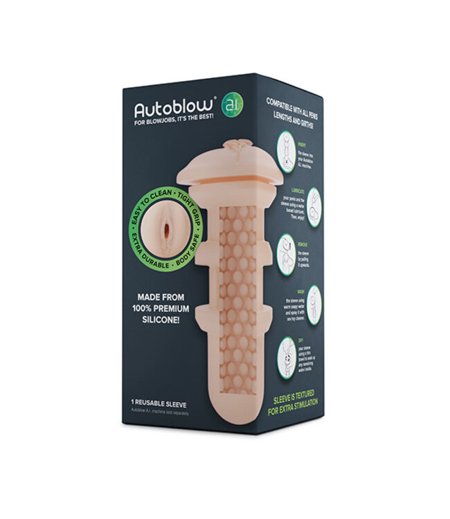Autoblow - A.I. Silicone Vagina Sleeve Wit