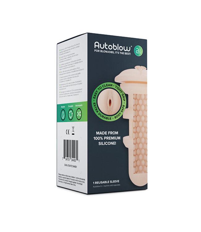 Autoblow - A.I. Silicone Vagina Sleeve Wit