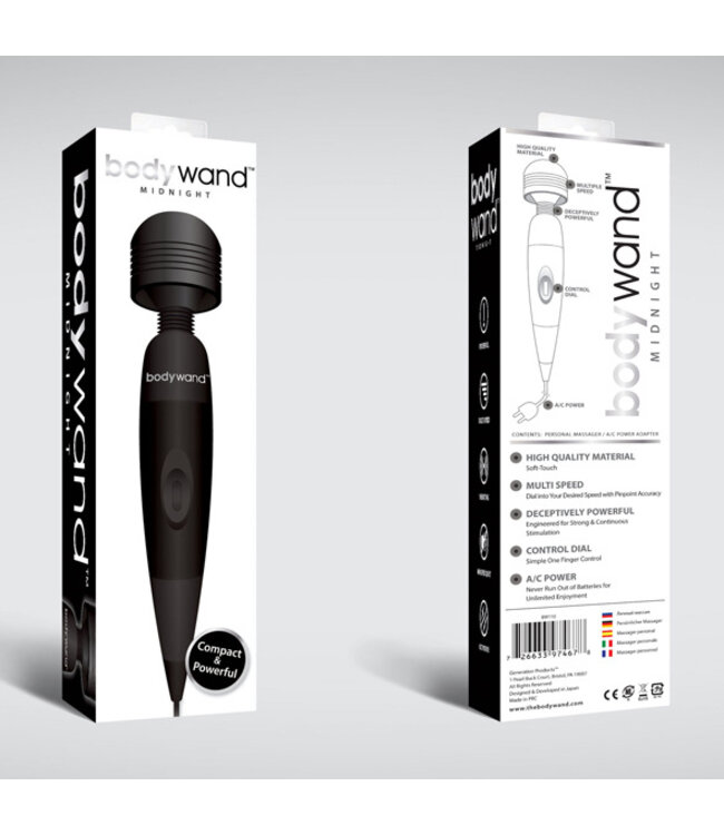 Bodywand - Midnight Plug-In Wand Massager Zwart