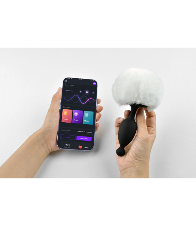 Magic Motion - Bunny App Controlled Vibrating Bunny Tail Anal Plug