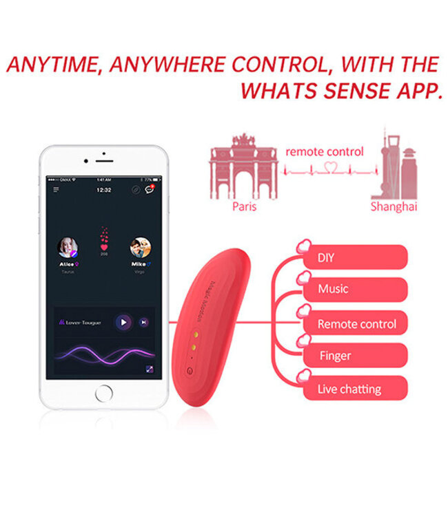 Magic Motion - Nyx Smart Panty Vibrator Red