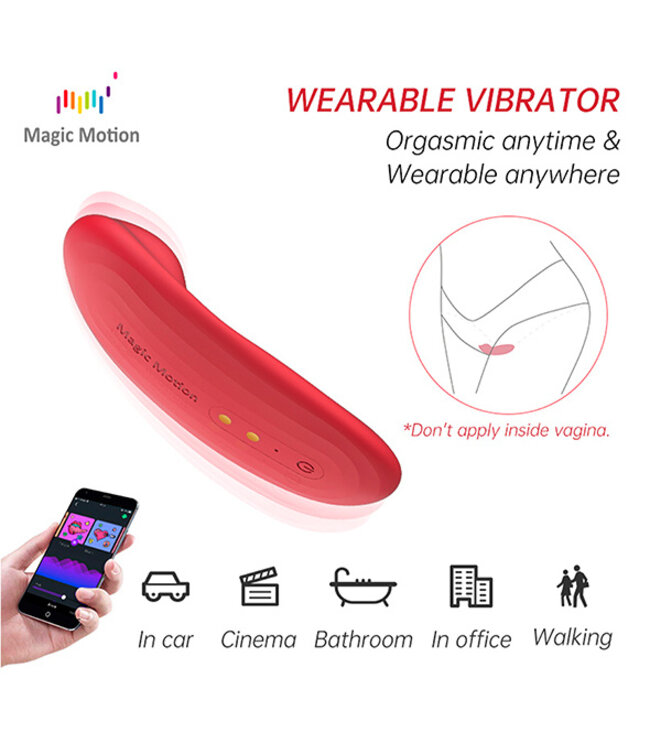 Magic Motion - Nyx Smart Panty Vibrator Red