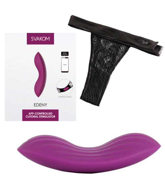 Svakom - Edeny App Controlled Clitoral Stumulator Violet