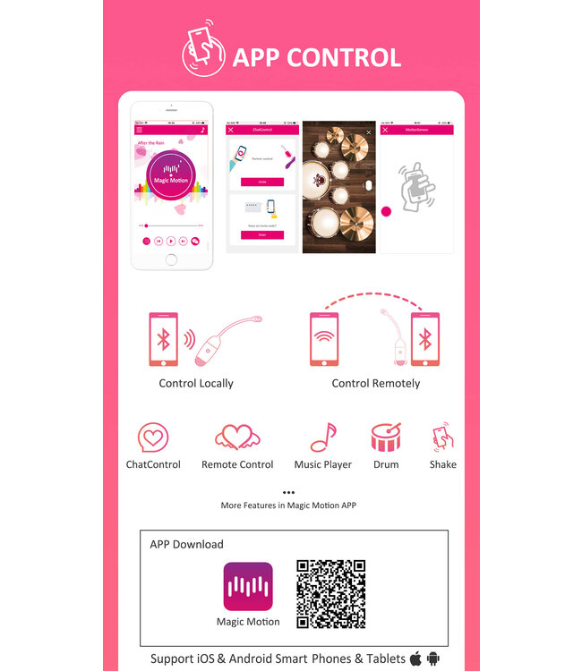 Magic Motion - Vini App Controlled Love Egg Roze