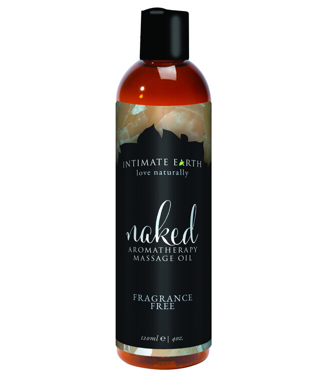 Intimate Earth - Massage Olie Naked Unscented 120 ml