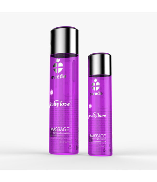 Swede - Fruity Love Massage Zoete Framboos Rabarber 60 ml