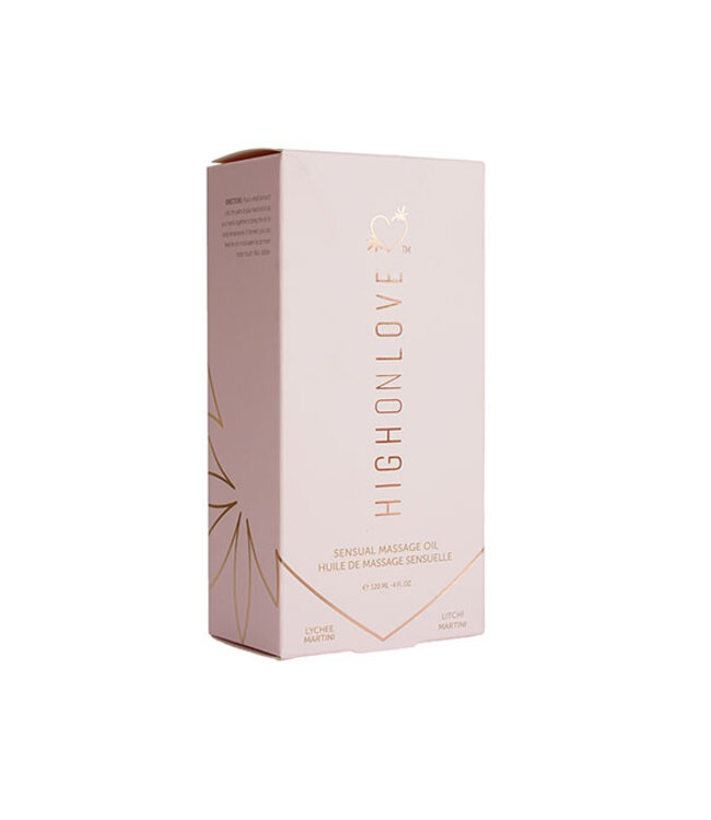 HighOnLove - Massage Olie Lychee Martini 120 ml