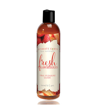 Intimate Earth Intimate Earth - Natural Flavors Glide Verse Aardbeien 120 ml