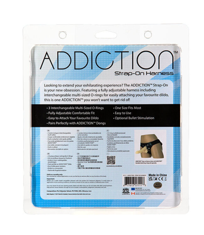Addiction - Strap-On Harness One Size Fits Most Zwart