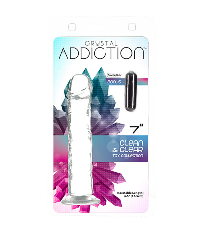 Addiction - Crystal Addiction Vertical Dildo (No Balls) 18 cm
