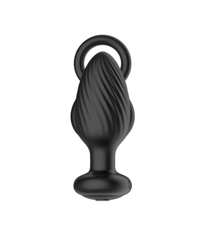 Nexus - TORNADO Rotating Plug with Cock & Ball Rings - Black