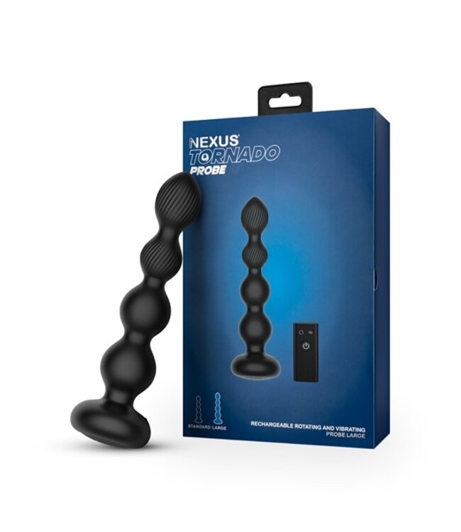 Nexus - TORNADO Rotating Beaded Probe Large - Black