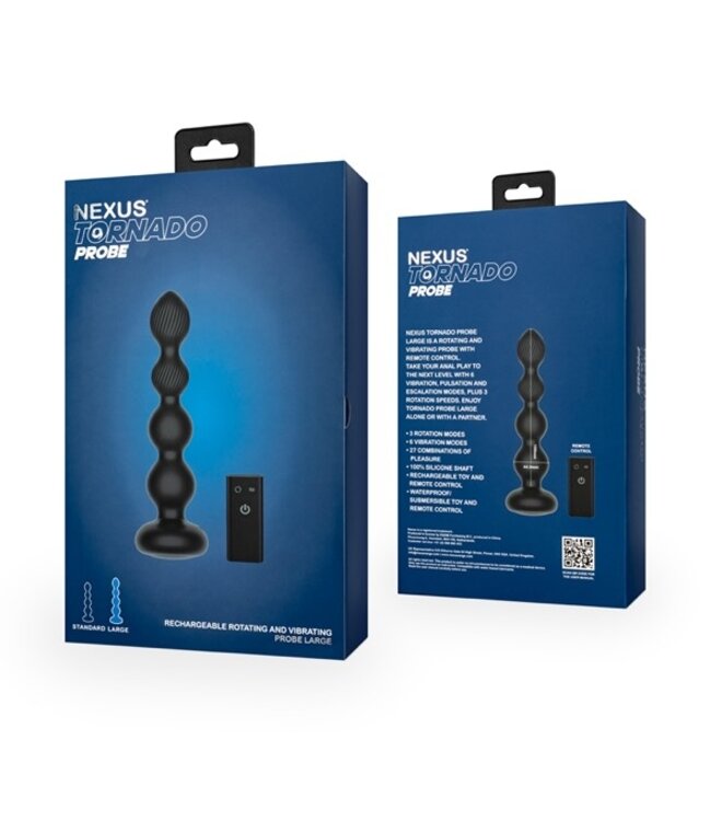 Nexus - TORNADO Rotating Beaded Probe Large - Black