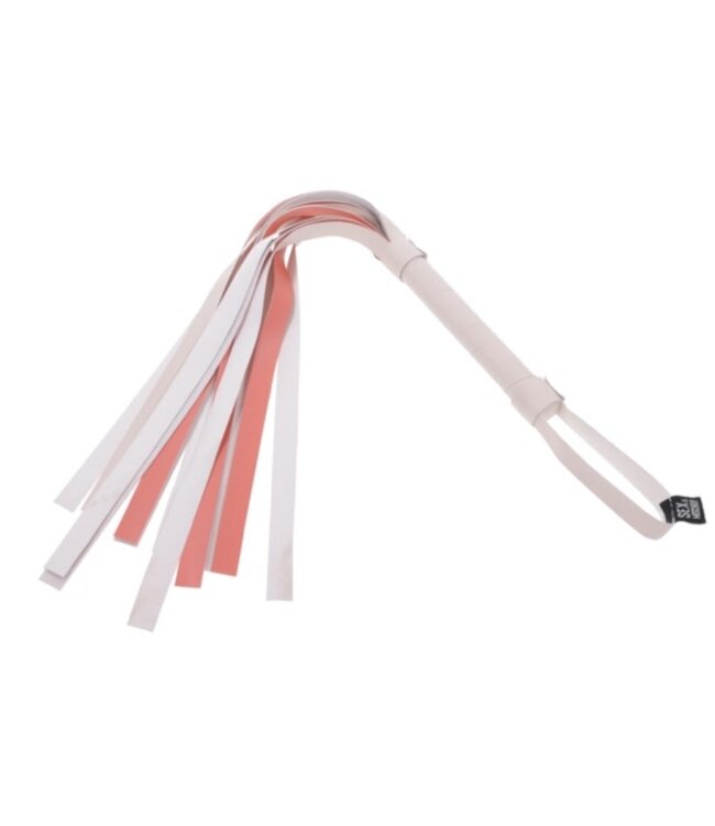 Sportsheets - S&M Peaches ‘n CreaMe Stripe Flogger Cream & Orange