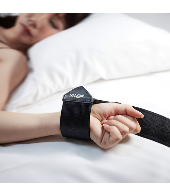 LOCKINK - BDSM Adjustable Bed Restraint Kit Black