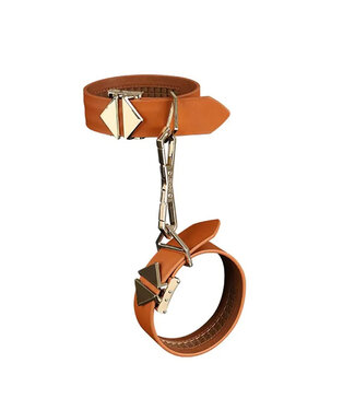 Lockink LOCKINK - Ankle and Wrist Cuffs Set - brown