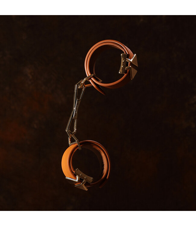 LOCKINK - Ankle and Wrist Cuffs Set - brown