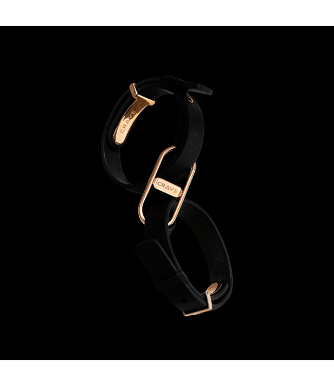 Crave - ICON Cuffs Black/Rose Gold