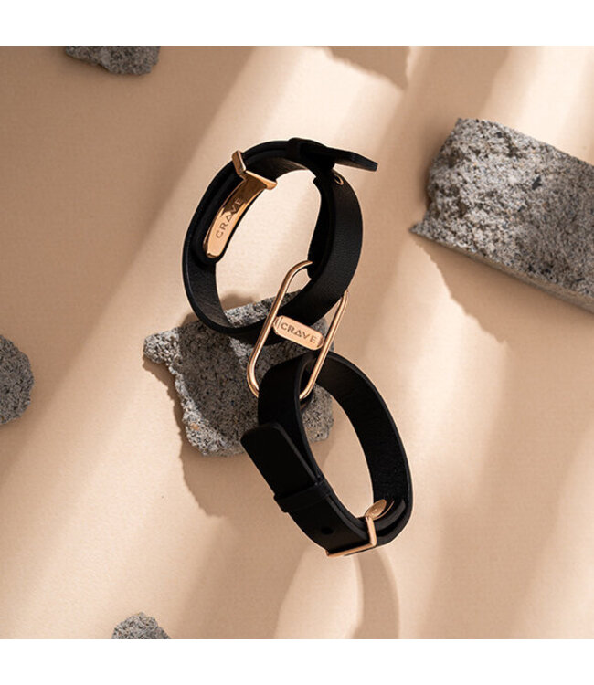 Crave - ICON Cuffs Black/Rose Gold