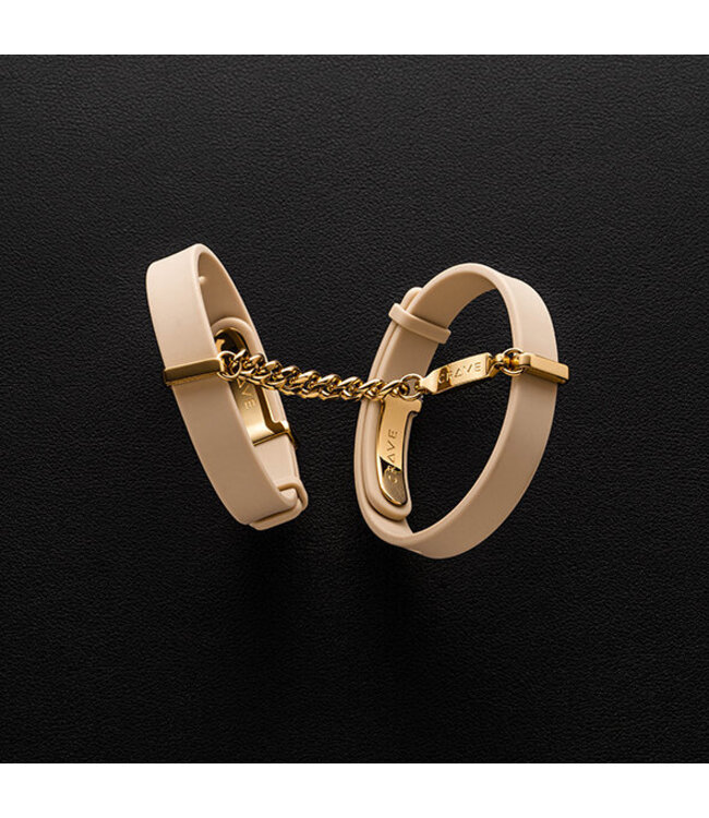 Crave - ID Cuffs - Beige/18kt Gold Plated