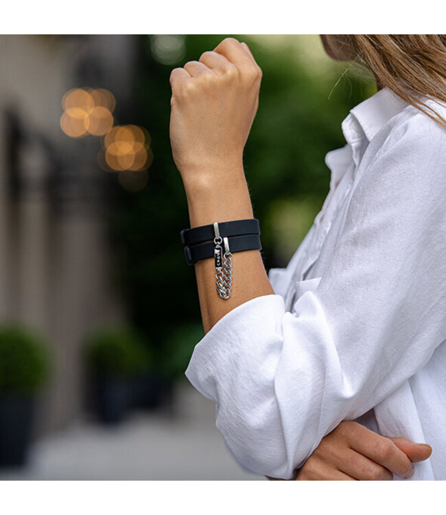 Crave - ID Cuffs Black/Silver