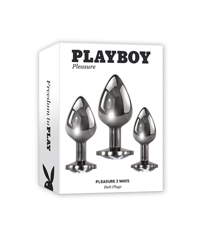 Playboy Pleasure - Pleasure 3 Ways Anal Plug Set