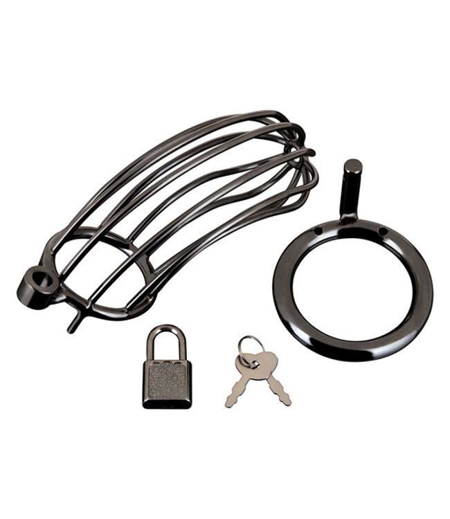 Blueline - Prisoner Cock Cage Black