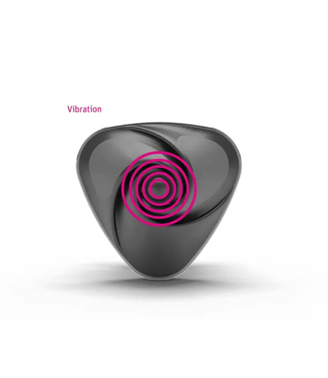 Mystim - Hearts Desire eStim Lay-On Vibrator Zwart