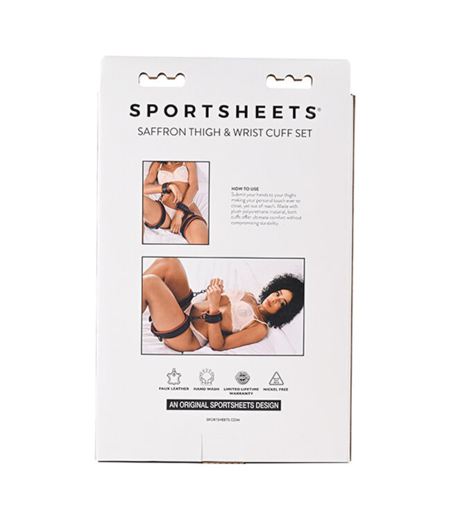 Sportsheets - Saffron Thigh & Wrist Cuff Set