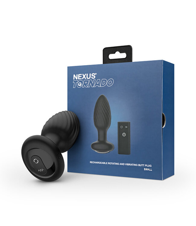 Nexus - Tornado Afstandbestuurbaar Roterende Butt Plug Zwart