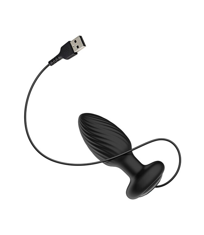 Nexus - Tornado Afstandbestuurbaar Roterende Butt Plug Zwart