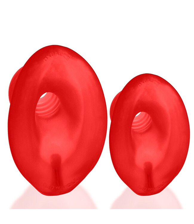 Oxballs - Glowhole-2 Hollow Buttplug with Led Insert Red Morph Large
