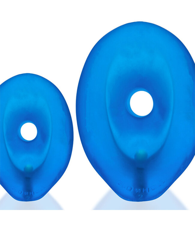 Oxballs - Glowhole-2 Hollow Buttplug with Led Insert Blue Morph Large