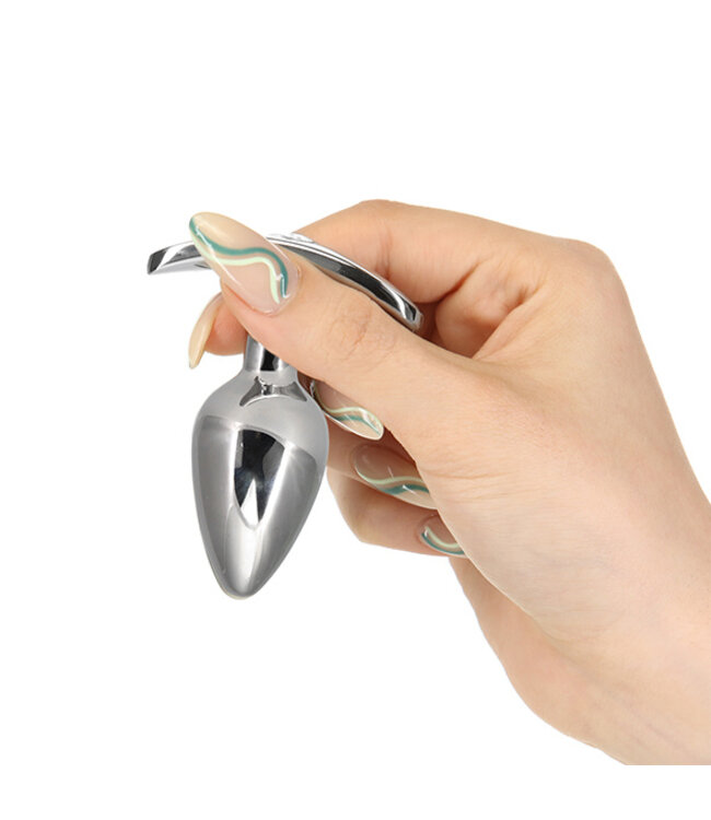 Pillow Talk - Sneaky Stainless Steel Butt Plug met Swarovski Kristal