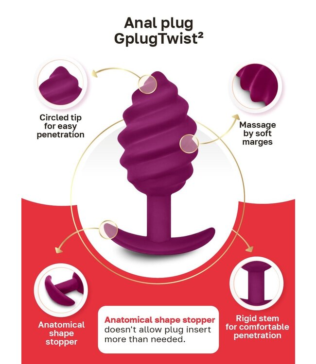 Gvibe - Gplug Twist 2 Sweet Raspberry