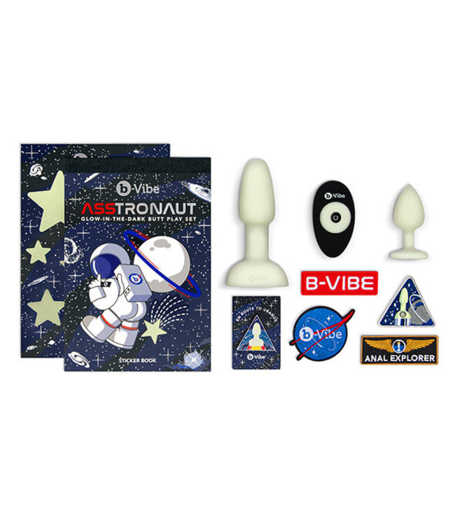 B-Vibe - ASStronaut Glow-in-the-Dark Butt Play Set